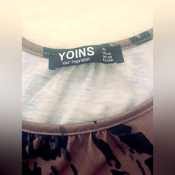 Cold Shoulder Long Sleeves Top for Women Loose Casual Cut Out Shirts in Tye Dye - Picture 5 of 11